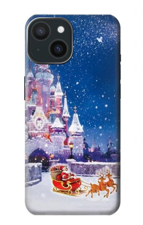 S3282 Santa Xmas Castle Case Cover Custodia per iPhone 15