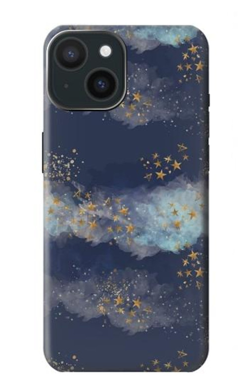 S3364 Gold Star Sky Case Cover Custodia per iPhone 15