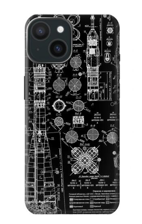 S3436 Apollo Blue Print Case Cover Custodia per iPhone 15