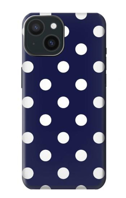 S3533 Blue Polka Dot Case Cover Custodia per iPhone 15