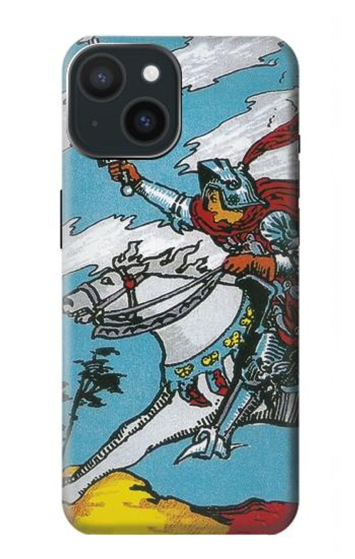 S3731 Tarot Card Knight of Swords Case Cover Custodia per iPhone 15