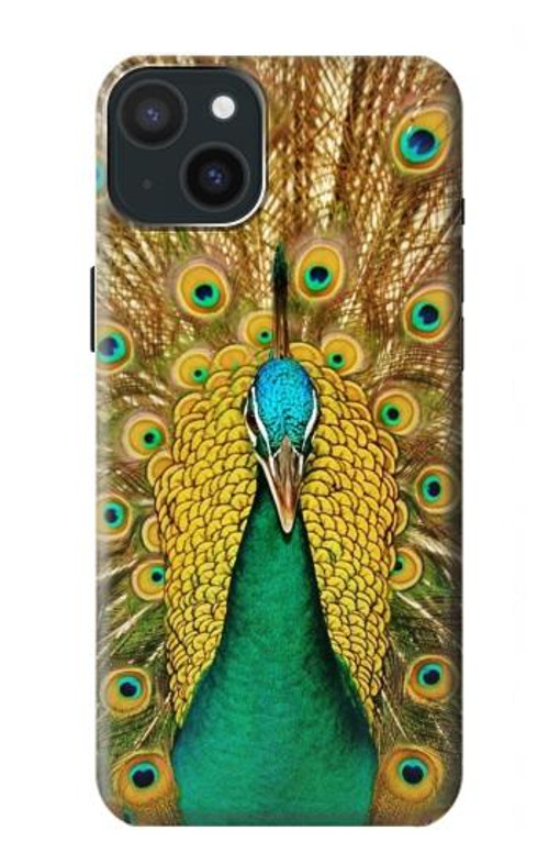 S0513 Peacock Case Cover Custodia per iPhone 15 Plus