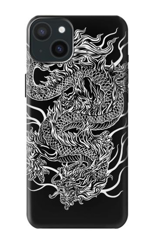 S1943 Dragon Tattoo Case Cover Custodia per iPhone 15 Plus