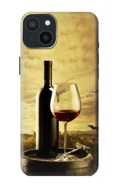 S2042 A Grape Vineyard Grapes Bottle Red Wine Case Cover Custodia per iPhone 15 Plus