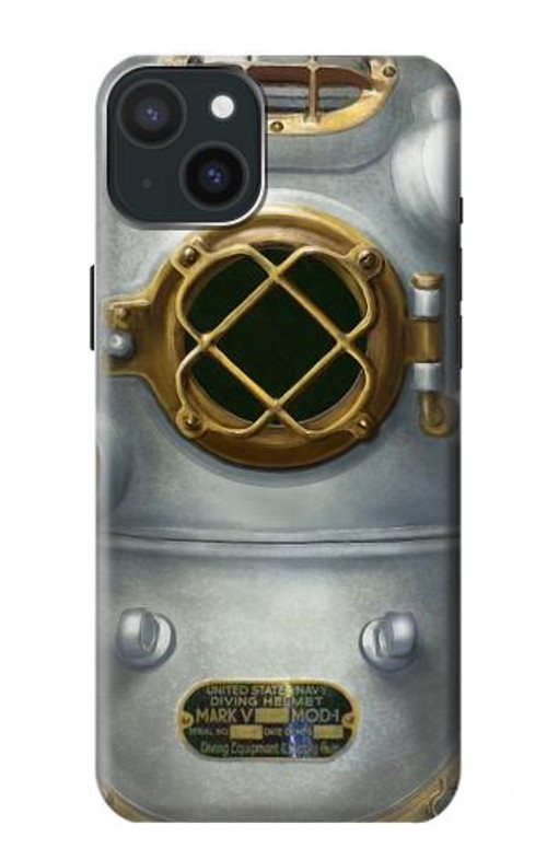 S2646 Vintage Deep Sea Diver Helmet Case Cover Custodia per iPhone 15 Plus S2646 Vintage Deep Sea Diver Helmet Case Cover Custodia per iPhone 15 Plus