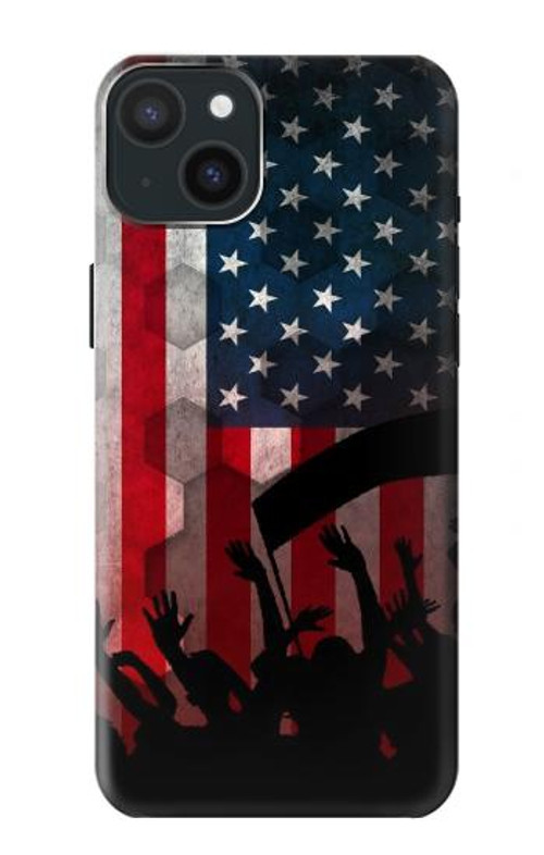 S2989 USA America Soccer Case Cover Custodia per iPhone 15 Plus