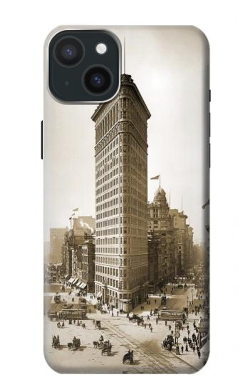 S3046 Old New York Flatiron Building Case Cover Custodia per iPhone 15 Plus