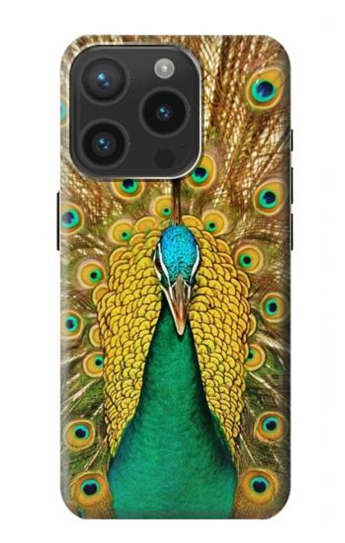 S0513 Peacock Case Cover Custodia per iPhone 15 Pro