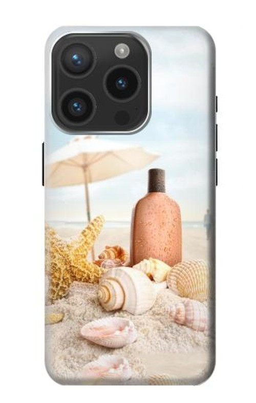 S1425 Seashells on The Beach Case Cover Custodia per iPhone 15 Pro