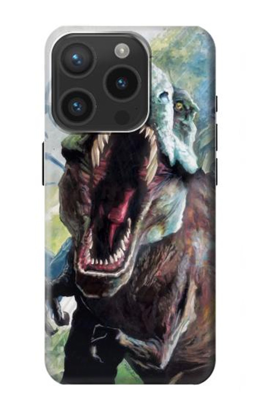 S1453 Trex Tyrannosaurus Rex Dinosaur Case Cover Custodia per iPhone 15 Pro