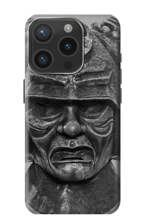 S1827 Japan Samurai Helmet Case Cover Custodia per iPhone 15 Pro