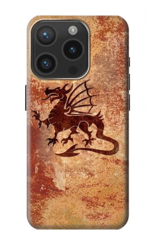 S2485 Dragon Metal Texture Graphic Printed Case Cover Custodia per iPhone 15 Pro