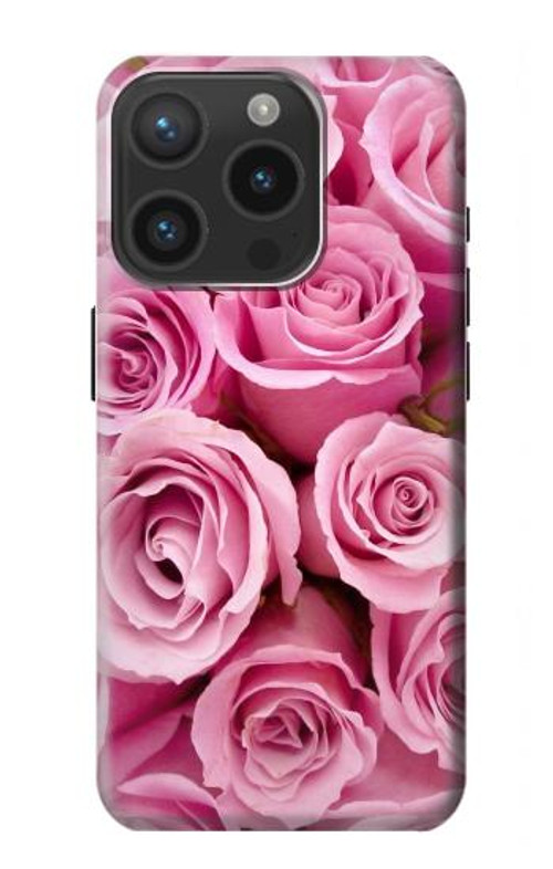 S2943 Pink Rose Case Cover Custodia per iPhone 15 Pro