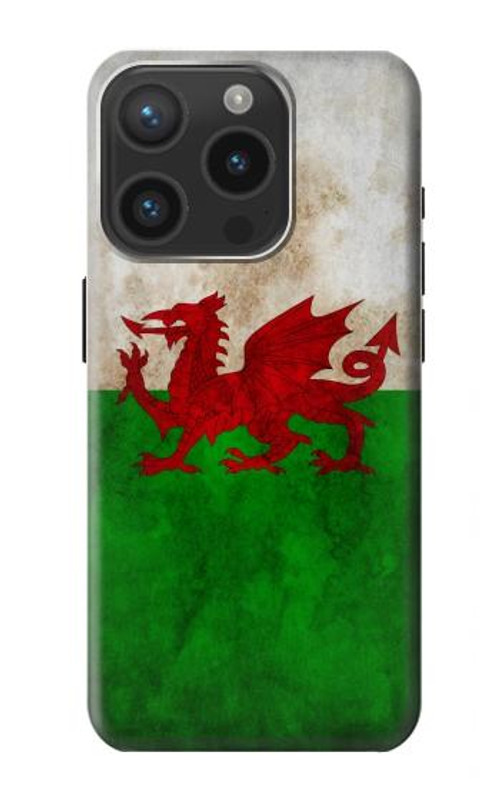 S2976 Wales Football Soccer Flag Case Cover Custodia per iPhone 15 Pro