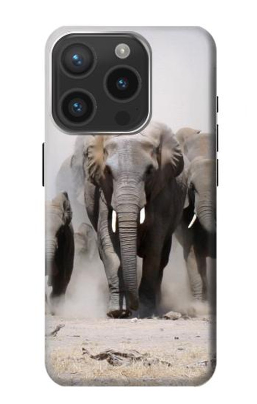 S3142 African Elephant Case Cover Custodia per iPhone 15 Pro