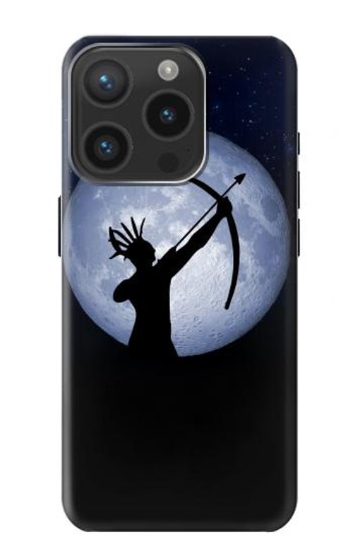 S3489 Indian Hunter Moon Case Cover Custodia per iPhone 15 Pro
