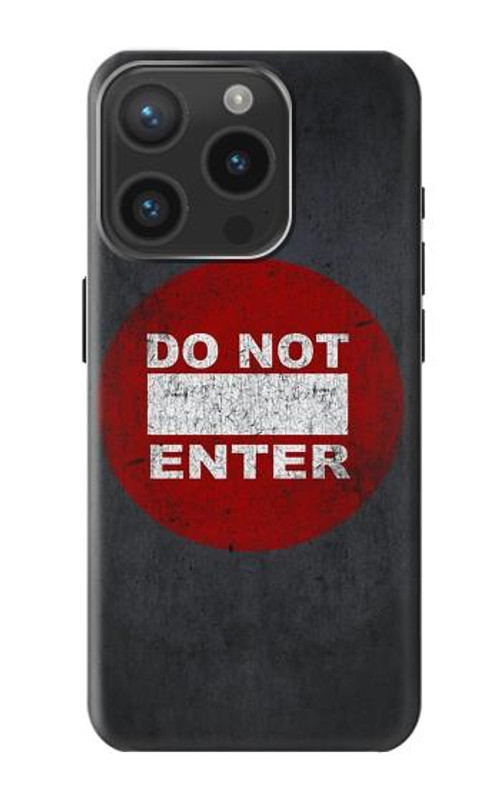 S3683 Do Not Enter Case Cover Custodia per iPhone 15 Pro