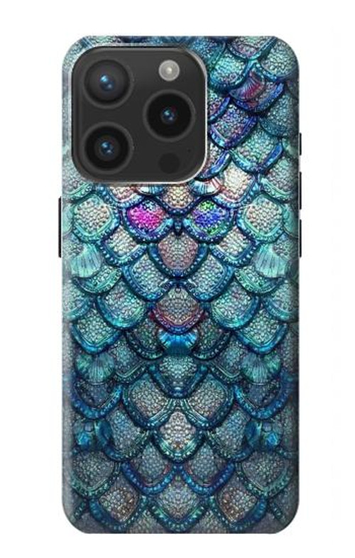 S3809 Mermaid Fish Scale Case Cover Custodia per iPhone 15 Pro