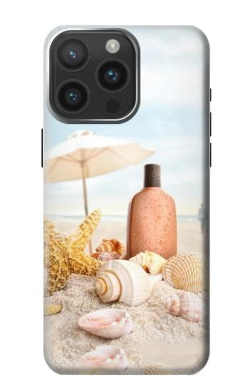 S1425 Seashells on The Beach Case Cover Custodia per iPhone 15 Pro Max