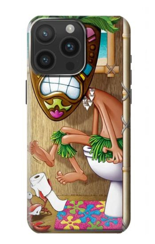 S1702 Tiki Man Toilet Case Cover Custodia per iPhone 15 Pro Max