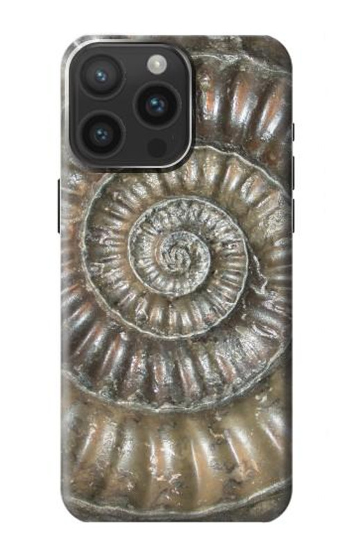 S1788 Ammonite Fossil Case Cover Custodia per iPhone 15 Pro Max