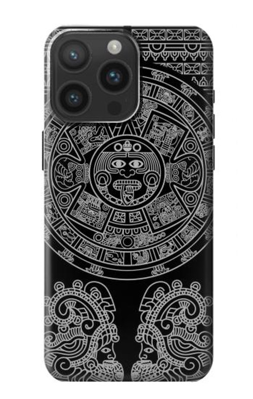 S1838 Mayan Pattern Case Cover Custodia per iPhone 15 Pro Max