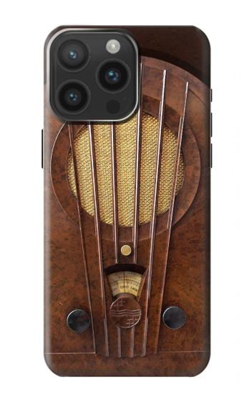 S2655 Vintage Bakelite Deco Radio Case Cover Custodia per iPhone 15 Pro Max S2655 Vintage Bakelite Deco Radio Case Cover Custodia per iPhone 15 Pro Max