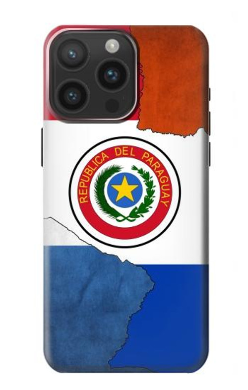 S3017 Paraguay Flag Case Cover Custodia per iPhone 15 Pro Max