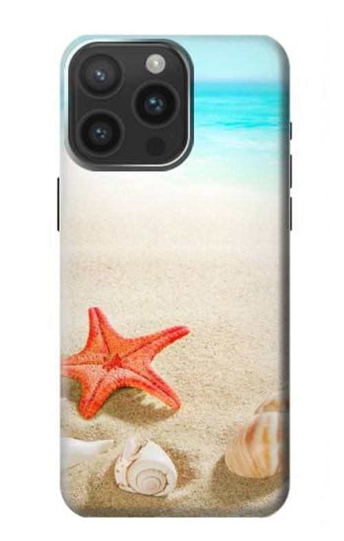 S3212 Sea Shells Starfish Beach Case Cover Custodia per iPhone 15 Pro Max
