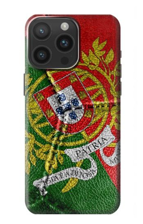 S3300 Portugal Flag Vintage Football Graphic Case Cover Custodia per iPhone 15 Pro Max