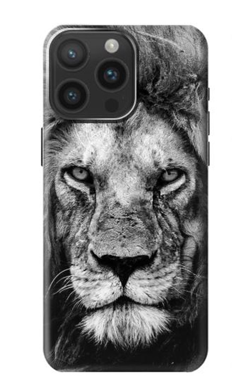 S3372 Lion Face Case Cover Custodia per iPhone 15 Pro Max