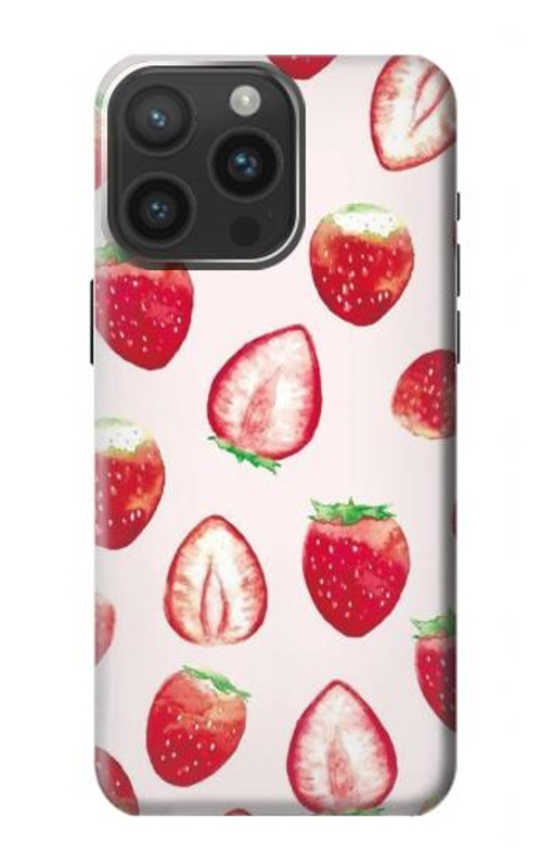 S3481 Strawberry Case Cover Custodia per iPhone 15 Pro Max