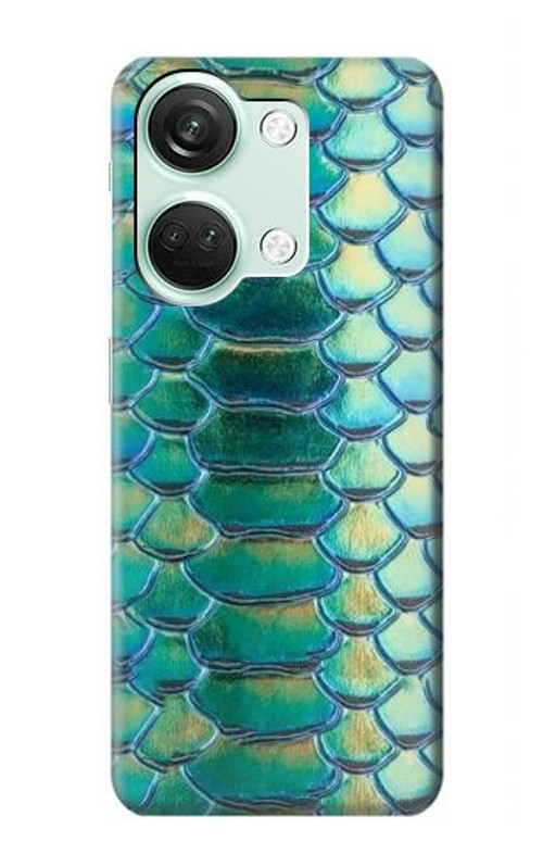 S3414 Green Snake Scale Graphic Print Case Cover Custodia per OnePlus Nord 3