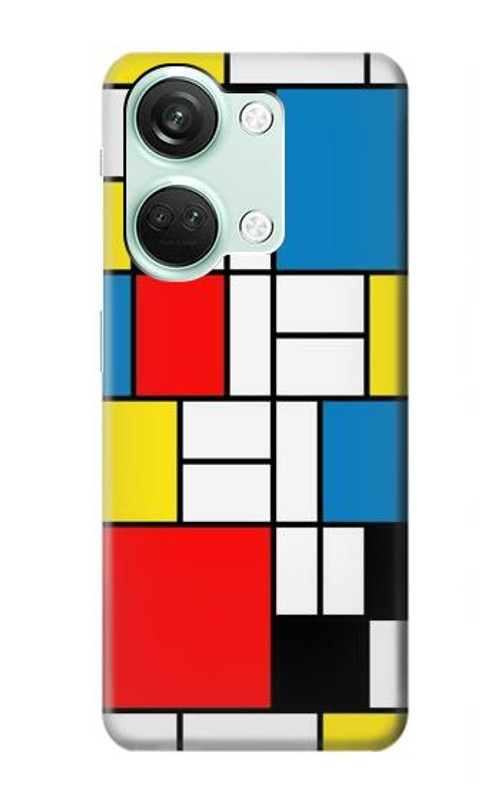 S3814 Piet Mondrian Line Art Composition Case Cover Custodia per OnePlus Nord 3