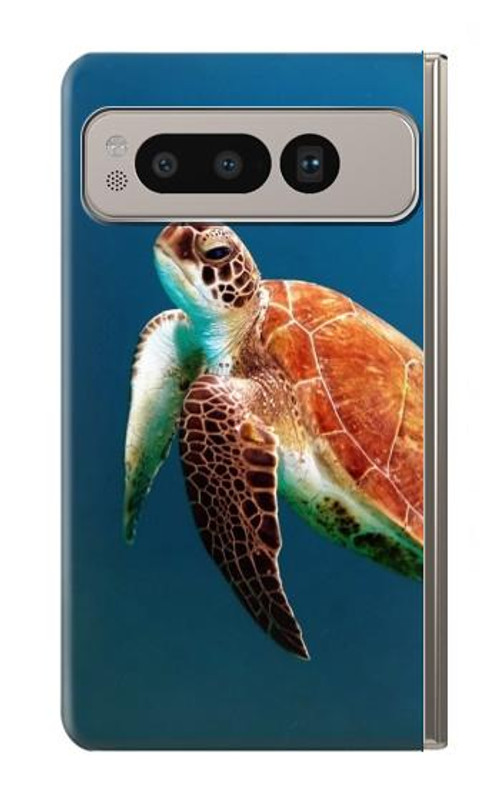 S3899 Sea Turtle Case Cover Custodia per Google Pixel Fold