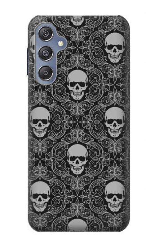 S2371 Skull Vintage Monochrome Pattern Case Cover Custodia per Samsung Galaxy M34 5G