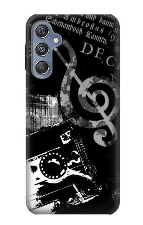 S3197 Music Cassette Note Case Cover Custodia per Samsung Galaxy M34 5G