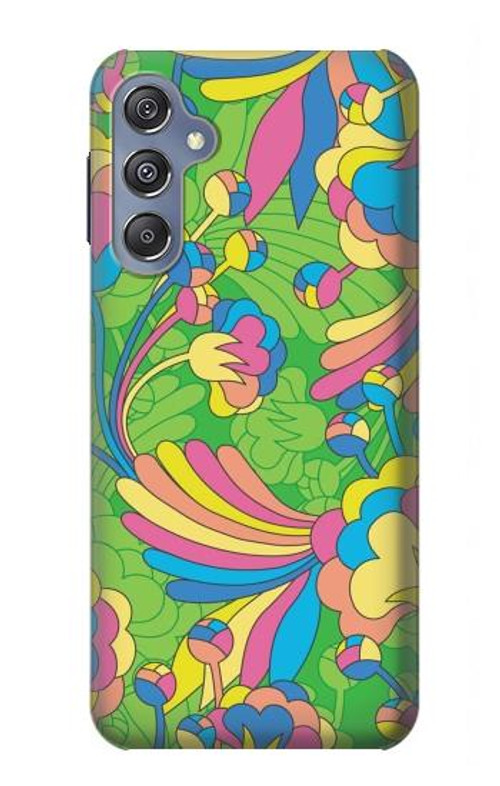 S3273 Flower Line Art Pattern Case Cover Custodia per Samsung Galaxy M34 5G