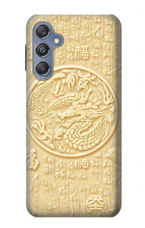 S3288 White Jade Dragon Graphic Painted Case Cover Custodia per Samsung Galaxy M34 5G