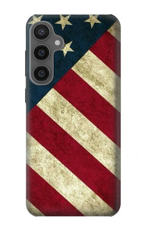 S3295 US National Flag Case Cover Custodia per Samsung Galaxy S23 FE