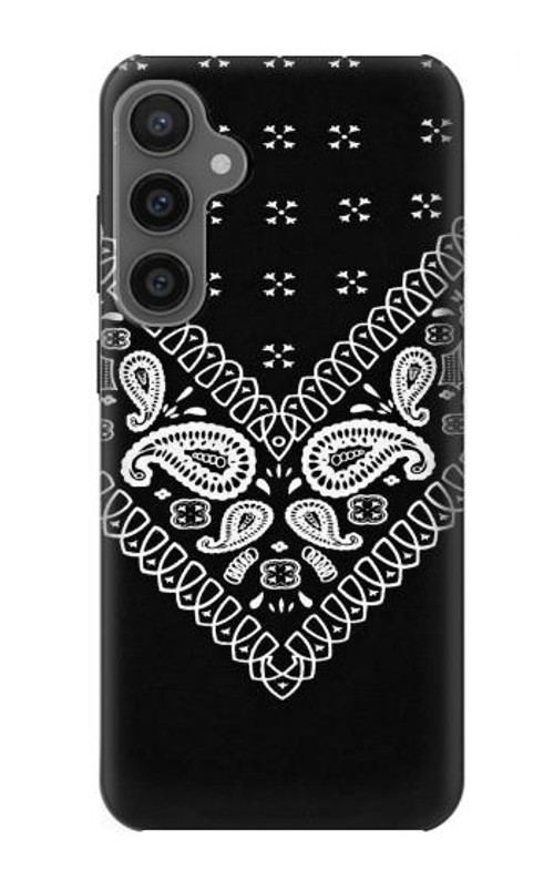 S3363 Bandana Black Pattern Case Cover Custodia per Samsung Galaxy S23 FE