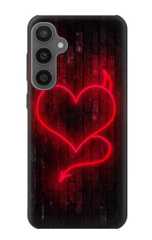 S3682 Devil Heart Case Cover Custodia per Samsung Galaxy S23 FE