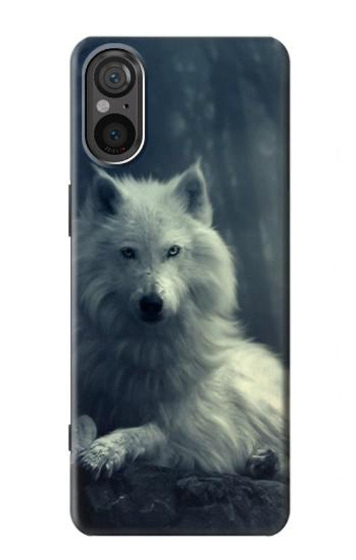 S1516 White Wolf Case Cover Custodia per Sony Xperia 5 V