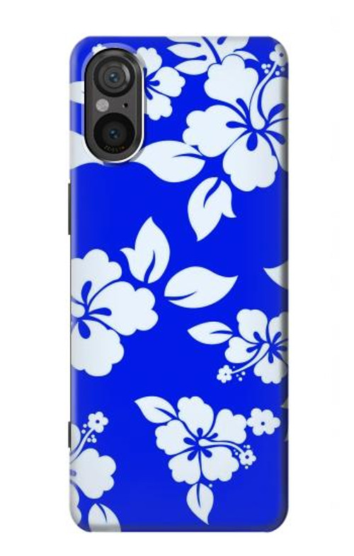 S2244 Hawaiian Hibiscus Blue Pattern Case Cover Custodia per Sony Xperia 5 V S2244 Hawaiian Hibiscus Blue Pattern Case Cover Custodia per Sony Xperia 5 V