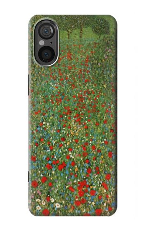 S2872 Gustav Klimt Poppy Field Case Cover Custodia per Sony Xperia 5 V S2872 Gustav Klimt Poppy Field Case Cover Custodia per Sony Xperia 5 V