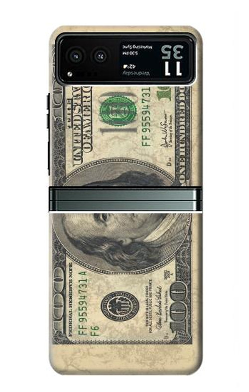 S0702 Money Dollars Case Cover Custodia per Motorola Razr 40