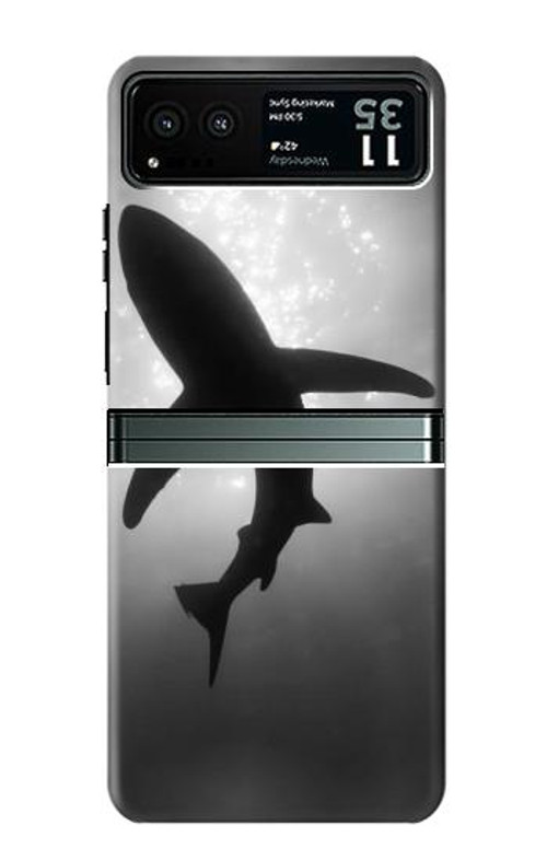 S2367 Shark Monochrome Case Cover Custodia per Motorola Razr 40