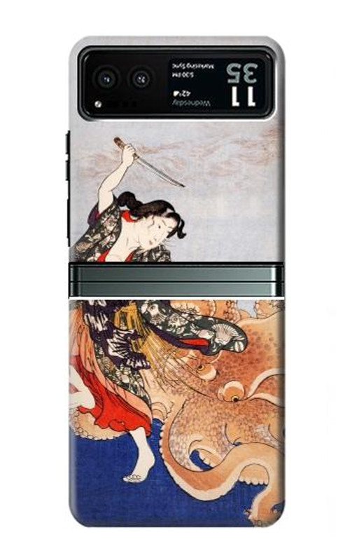 S2496 Japan Art Utagawa Kuniyoshi Tamatori Case Cover Custodia per Motorola Razr 40 S2496 Japan Art Utagawa Kuniyoshi Tamatori Case Cover Custodia per Motorola Razr 40