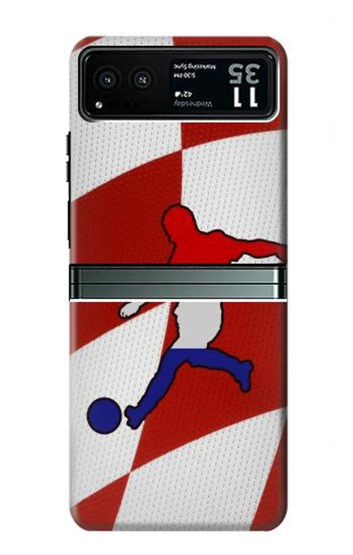 S2993 Croatia Football Soccer Case Cover Custodia per Motorola Razr 40