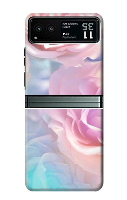 S3050 Vintage Pastel Flowers Case Cover Custodia per Motorola Razr 40